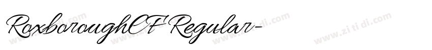 RoxboroughCF Regular字体转换